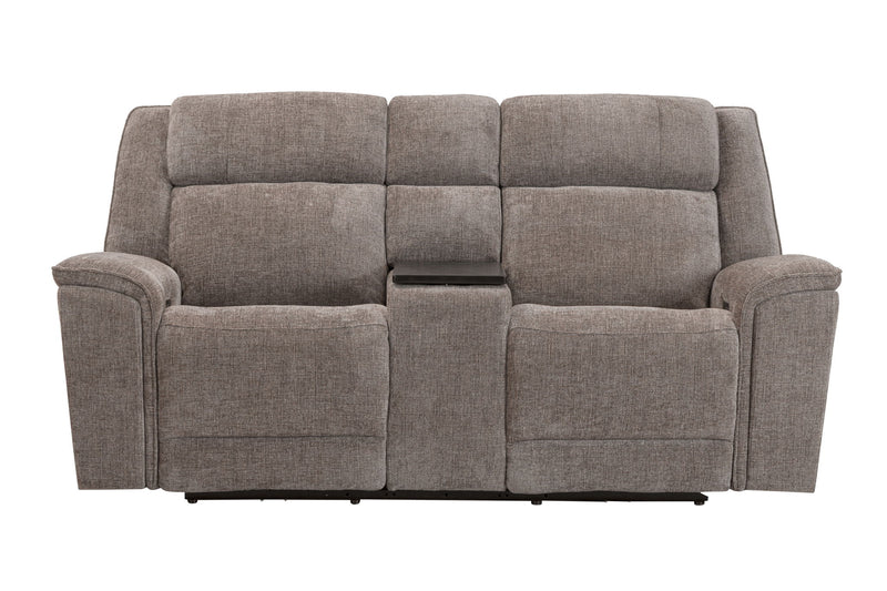 Colton - Power Zero Gravity Console Loveseat With Immersive Audio P3 - Branson Tweed