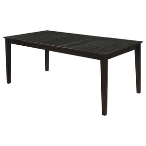 Alexander - Rectangular Extension Leaf Dining Table - Black