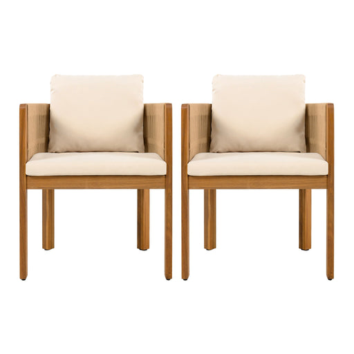Outdoor Dining Chairs With Rope Handles (Set of 2) - R&R Furniture Gallery (Fountain Valley, CA)