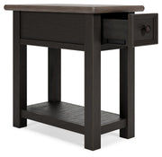 Tyler Creek - Chair Side End Table - Black / Gray - R&R Furniture Gallery (Fountain Valley, CA)