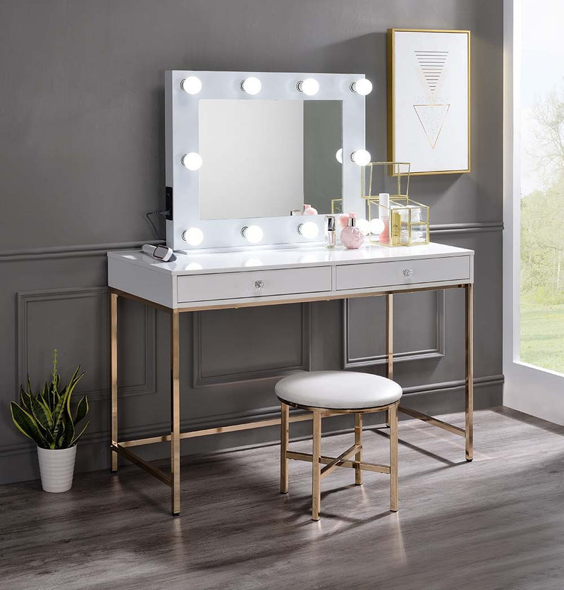 Avery - Accent Mirror - White - R&R Furniture Gallery (Fountain Valley, CA)