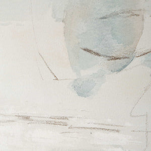 One And Only - Hand Painted Abstract Art - Blue / Brown / Gray / White