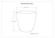 Garvy - Handcrafted Metal Side Table - R&R Furniture Gallery (Fountain Valley, CA)