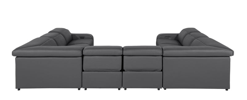 1116 - 8-Piece U-Shaped Sectional Sofa In With 4 Power Recliners & Power Headrests