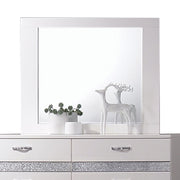 Naima II - Mirror - White High Gloss - R&R Furniture Gallery (Fountain Valley, CA)