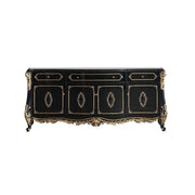 Betria - Console Cabinet - Gold & Black - R&R Furniture Gallery (Fountain Valley, CA)