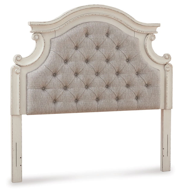 Realyn - Full UPH Panel Headboard - Chipped White