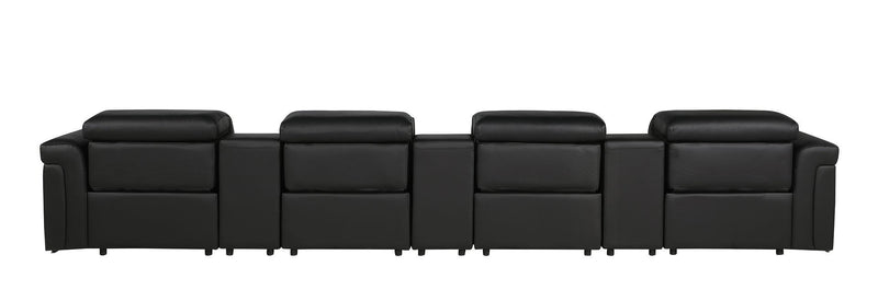 1126 - 7-Piece Modular Power Reclining Sofa In With 4 Power Recliners & Power Headrests