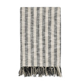 Throws - TC Linna Throw - Natural / Black - R&R Furniture Gallery (Fountain Valley, CA)