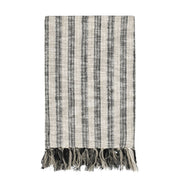 Throws - TC Linna Throw - Natural / Black - R&R Furniture Gallery (Fountain Valley, CA)