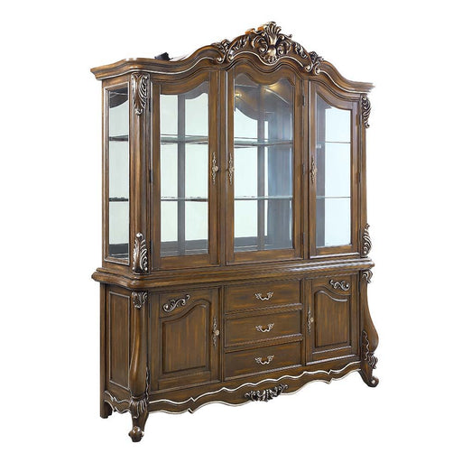 Latisha - Buffet & Hutch - Antique Oak - R&R Furniture Gallery (Fountain Valley, CA)