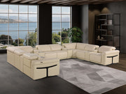 1126 - 12-Piece U-Shaped Sectional Sofa In With 4 Power Recliners & Power Headrests - R&R Furniture Gallery (Fountain Valley, CA)