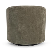 Classic Home Valencia swivel accent chair with plush fabric upholstery and a modern design, shown in a cozy living room setting.