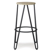 Simeon - Multifunctional Metal Stool With Wood Seat - R&R Furniture Gallery (Fountain Valley, CA)