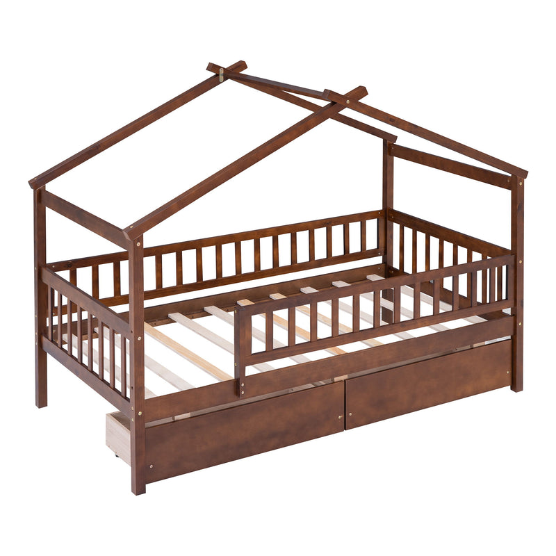 House Bed With 2 Drawers - R&R Furniture Gallery (Fountain Valley, CA)