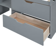 Low Loft Bed With Rolling Desk, Shelf And Drawers - R&R Furniture Gallery (Fountain Valley, CA)