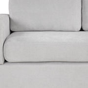 Noble House sectional sofa with reversible armrests, upholstered stationary couch for living room comfort and modern style