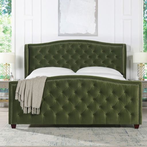 Marcella - Upholstered Shelter Headboard Bed Set - R&R Furniture Gallery (Fountain Valley, CA)