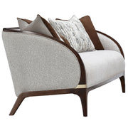 Houston - Sofa - Pebble / Walnut - R&R Furniture Gallery (Fountain Valley, CA)
