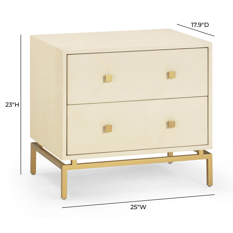 Pesce - 2 Drawer Nightstand - R&R Furniture Gallery (Fountain Valley, CA)