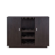 Hazen - 35" Wine Cabinet - Espresso - R&R Furniture Gallery (Fountain Valley, CA)