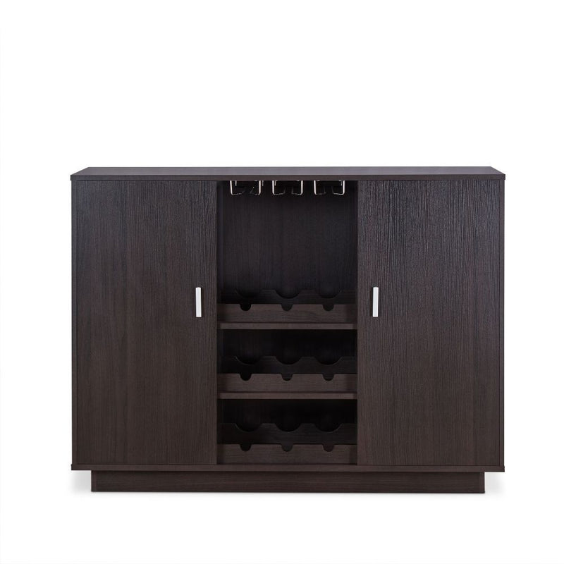 Hazen - 35" Wine Cabinet - Espresso - R&R Furniture Gallery (Fountain Valley, CA)