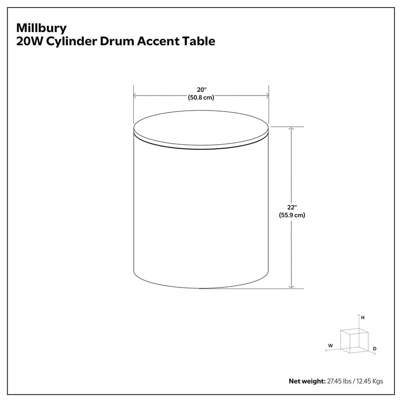 Millbury - Side Table - R&R Furniture Gallery (Fountain Valley, CA)