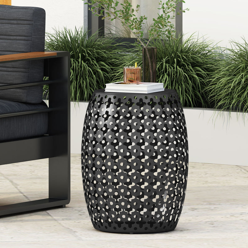 Modern Design, Metal End Table, Large - R&R Furniture Gallery (Fountain Valley, CA)