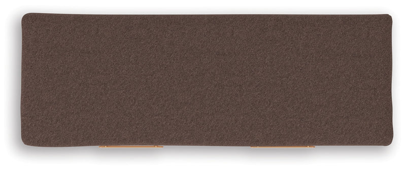 Kinlanni - Bedroom Upholstered Storage Bench - Tan / Brown - R&R Furniture Gallery (Fountain Valley, CA)