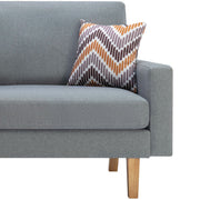 Bahamas - Minimalistic Sofa With 2 Throw Pillows - R&R Furniture Gallery (Fountain Valley, CA)