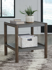 Kallenny - Rectangular End Table - Brown / Gray - R&R Furniture Gallery (Fountain Valley, CA)