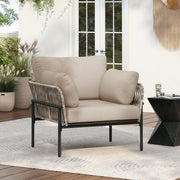 Rope Lounge Chair With Cushions For Modern Spaces - R&R Furniture Gallery (Fountain Valley, CA)