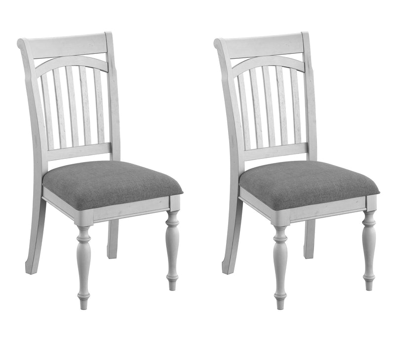Slat Back Dining Chairs (Set of 2) - Gray - R&R Furniture Gallery (Fountain Valley, CA)