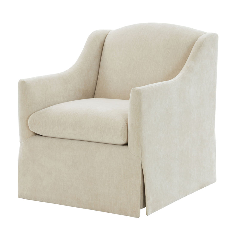 Luisa - Skirted Swivel Accent Chair