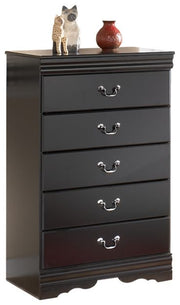 Huey Vineyard - Five Drawer Chest - Black - R&R Furniture Gallery (Fountain Valley, CA)