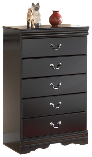 Huey Vineyard - Five Drawer Chest - Black - R&R Furniture Gallery (Fountain Valley, CA)