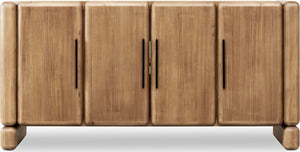 Nia Four Door Acacia Wood Sideboard in Lioness