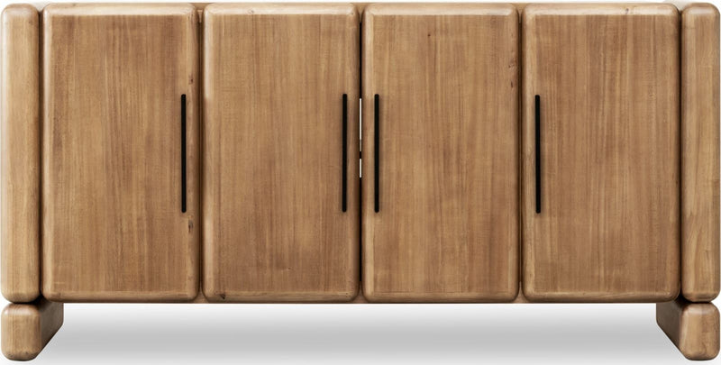 Nia Four Door Acacia Wood Sideboard in Lioness