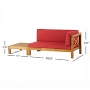 Brava - X Back Corner Bench With Coffee Table - R&R Furniture Gallery (Fountain Valley, CA)