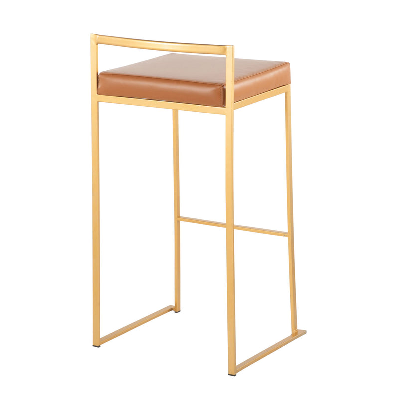 Lumi Source Fuji contemporary glam barstool with quality construction, featuring a modern design and sleek seating.