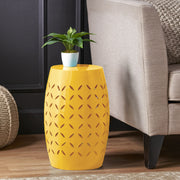 Outdoor Side Table With Barrel Shape - R&R Furniture Gallery (Fountain Valley, CA)