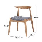 Elegant Dining Chairs With Ergonomic Backrest & Comfort Cushions (Set of 2) - R&R Furniture Gallery (Fountain Valley, CA)