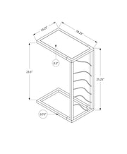 Accent Table, C - Shaped, Contemporary & Modern Convenient Design - R&R Furniture Gallery (Fountain Valley, CA)