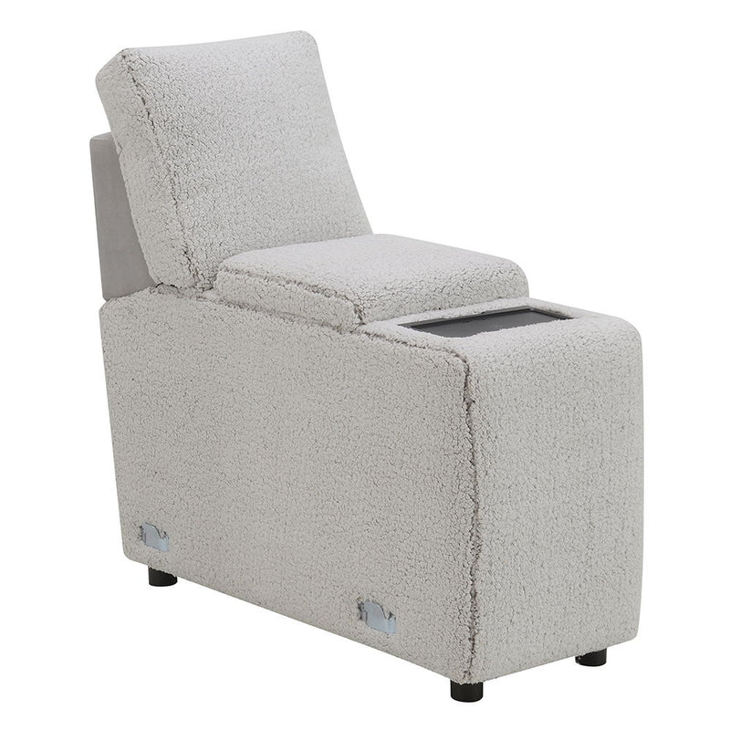 Tarrance - Modular Console With Wireless Charging & USB - Gray - R&R Furniture Gallery (Fountain Valley, CA)