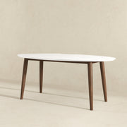 Ada - Mid-Century Modern Style Oval Dining Table - R&R Furniture Gallery (Fountain Valley, CA)