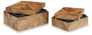 Antford - Box Set (Set of 2) - Brown - R&R Furniture Gallery (Fountain Valley, CA)