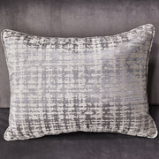 Roxbury Park - Velvet Chaise - Gray Pearl / Stainless Steel - R&R Furniture Gallery (Fountain Valley, CA)