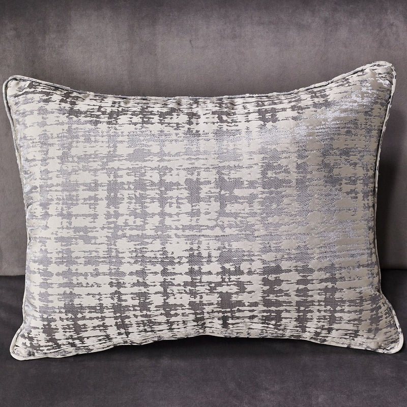 Roxbury Park - Velvet Chaise - Gray Pearl / Stainless Steel - R&R Furniture Gallery (Fountain Valley, CA)