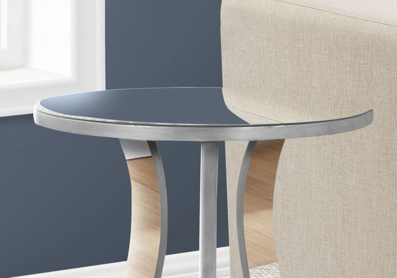 Accent Table, Side Mirror, Transitional - Silver - R&R Furniture Gallery (Fountain Valley, CA)