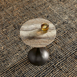 Brenton - Accent Table - Bronze / Brown